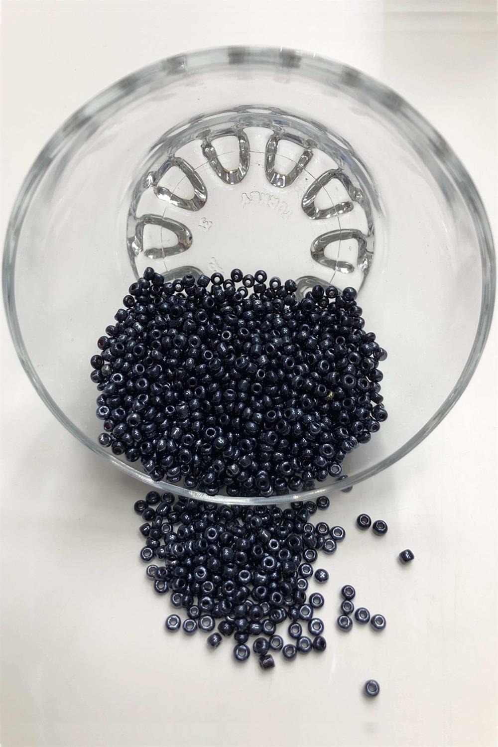 Wholesale Dark Gray Sand Beads Medium Size 3 mm 50 gr