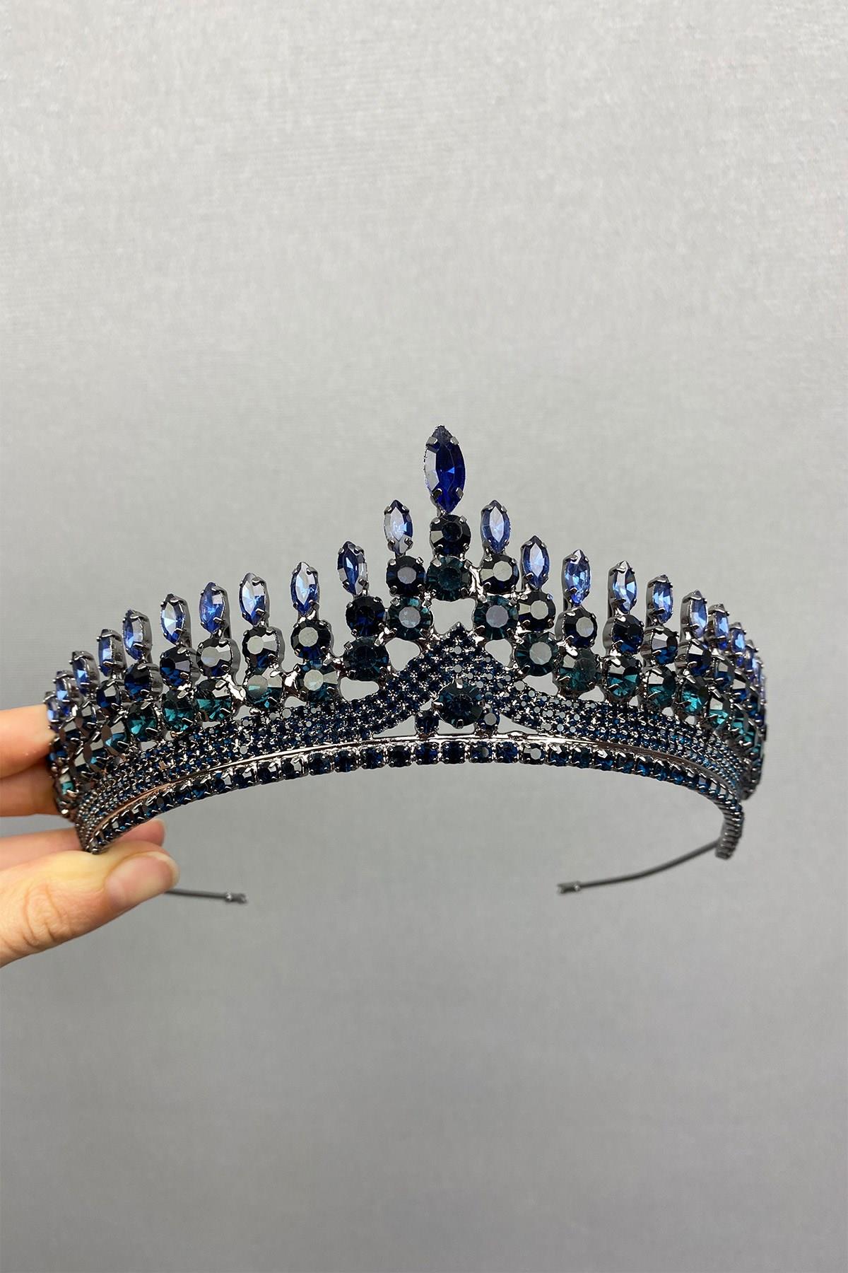 Wholesale Navy Blue Anteras Henna Bridal Crown