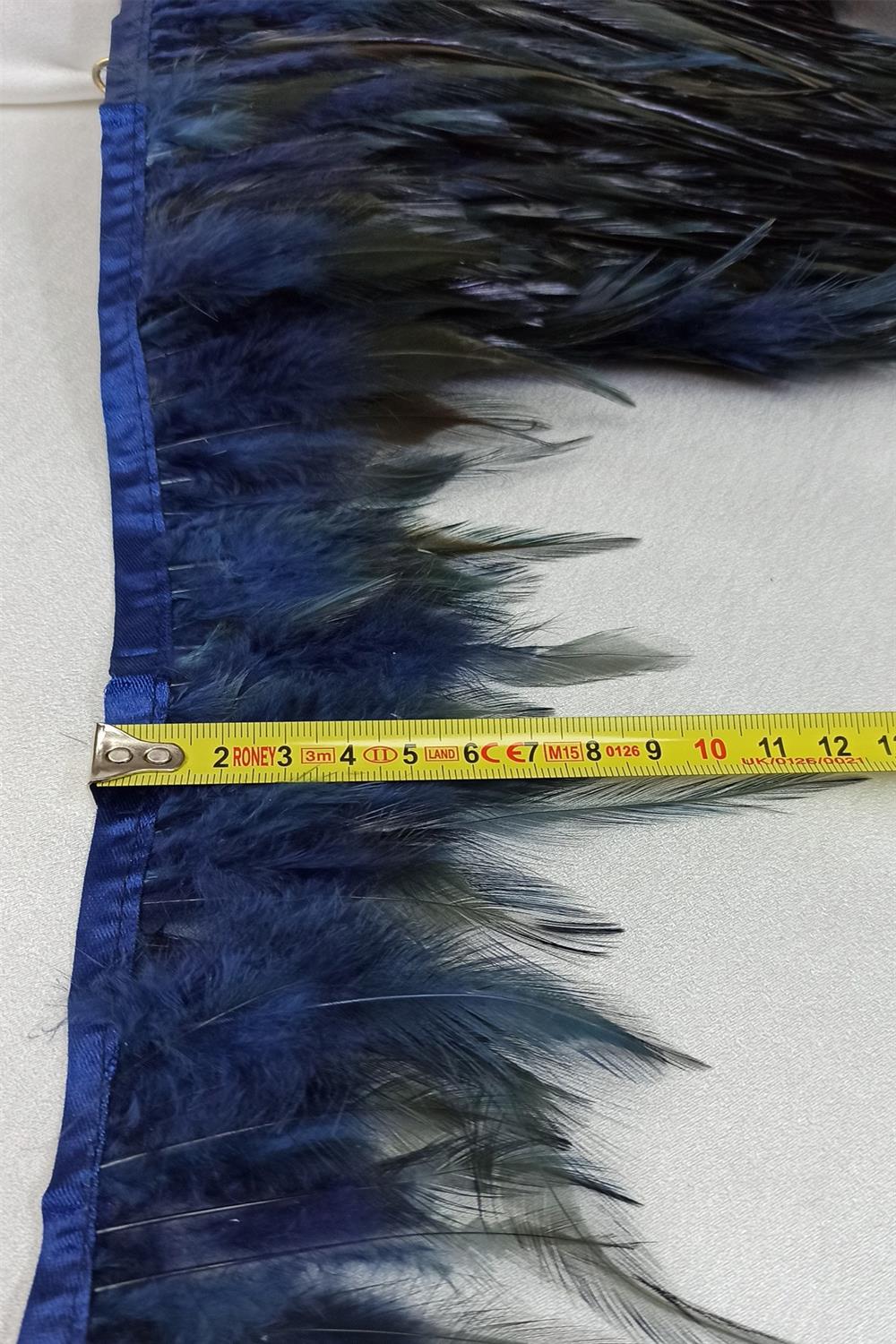 Wholesale Dark Blue Rooster Feather