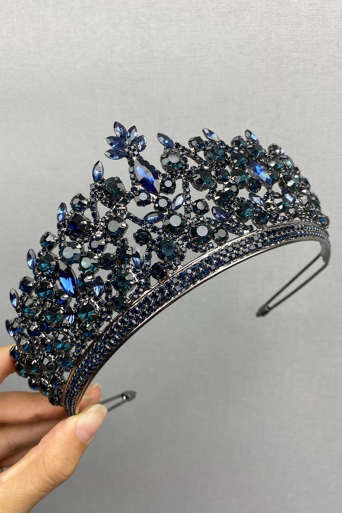 Wholesale Navy Blue Pegasi Model Bridal Henna Crown
