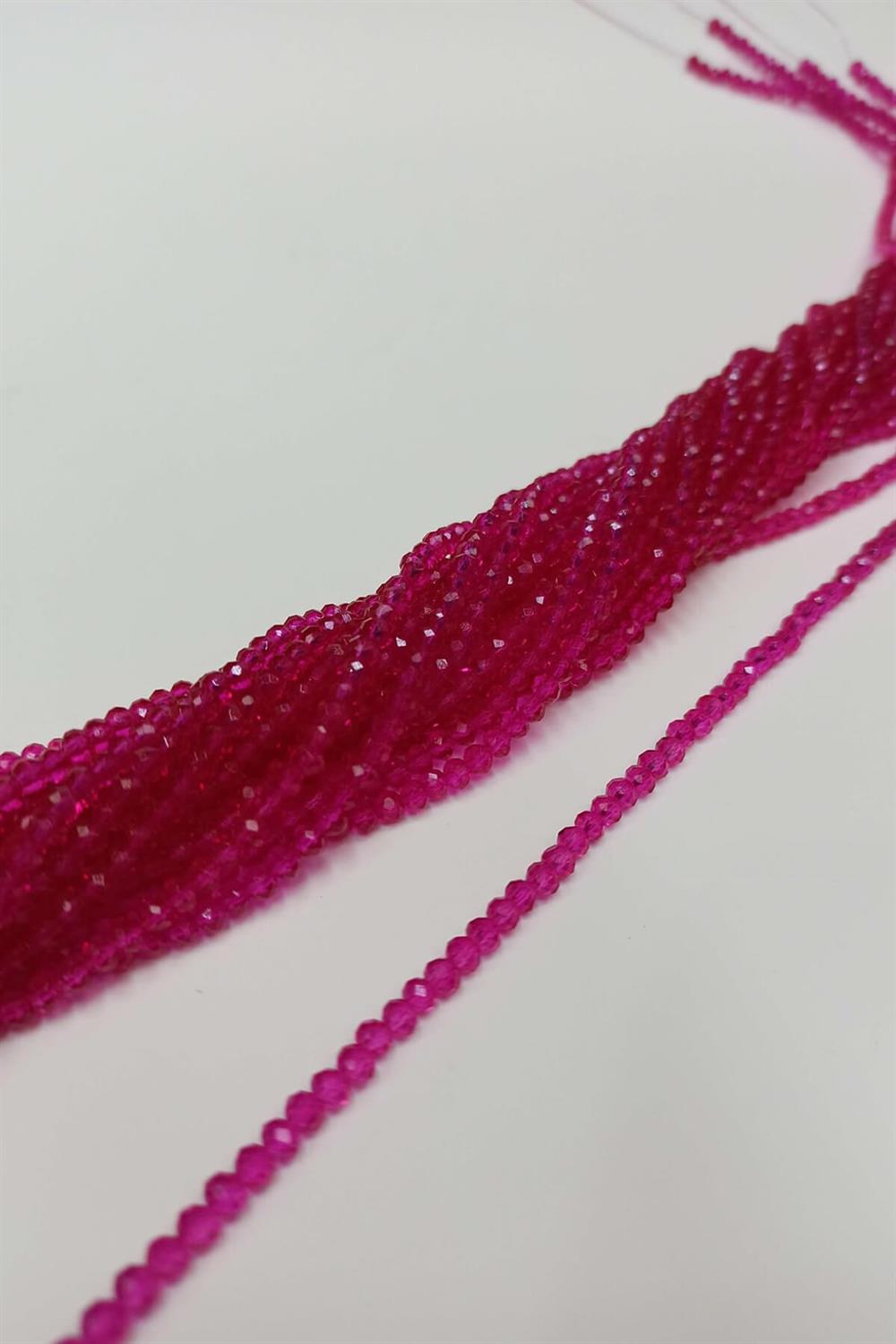 Wholesale Magenta Crystal Beads 4 mm