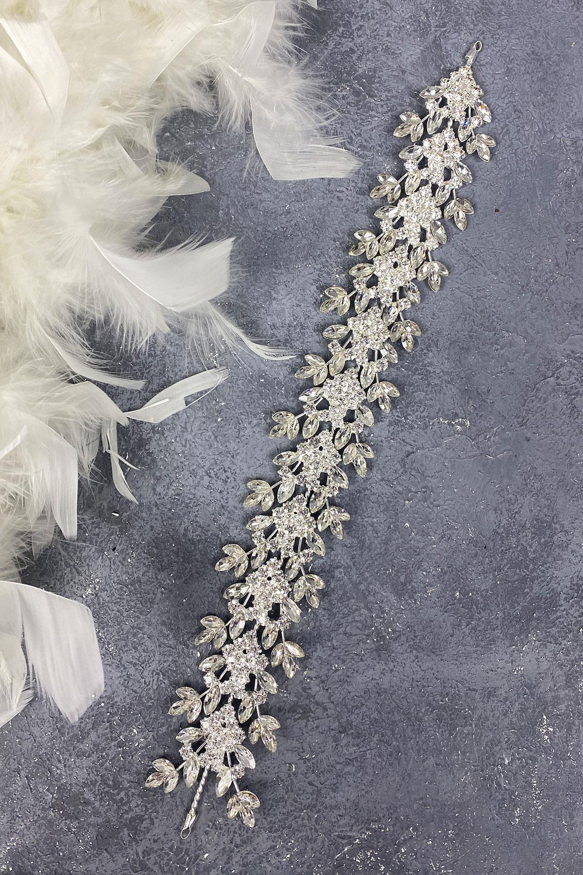 Wholesale Shuttle And Square Shiny Stone Design Bridal Hair Accessory