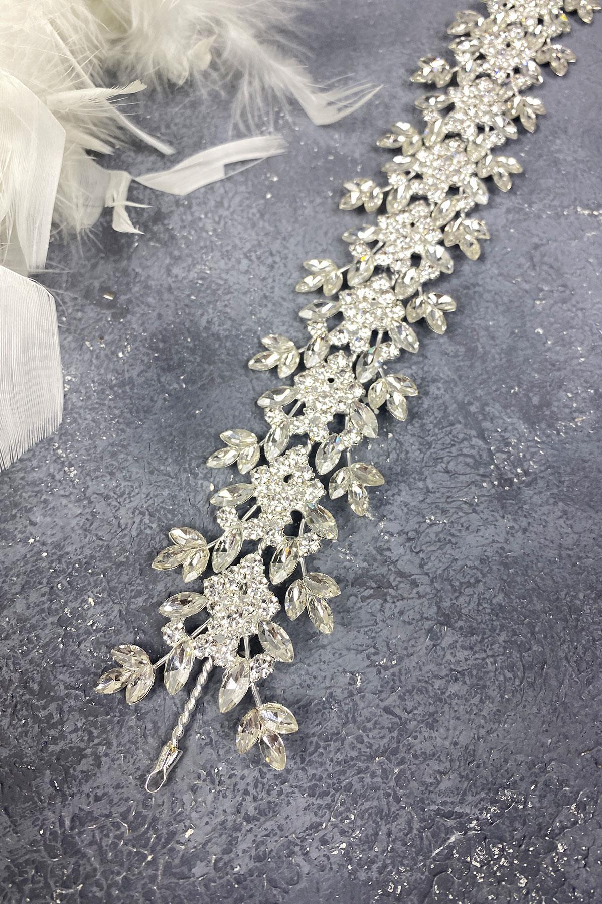 Wholesale Shuttle And Square Shiny Stone Design Bridal Hair Accessory