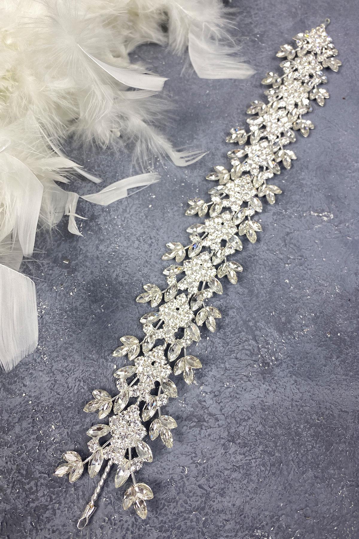 Wholesale Shuttle And Square Shiny Stone Design Bridal Hair Accessory