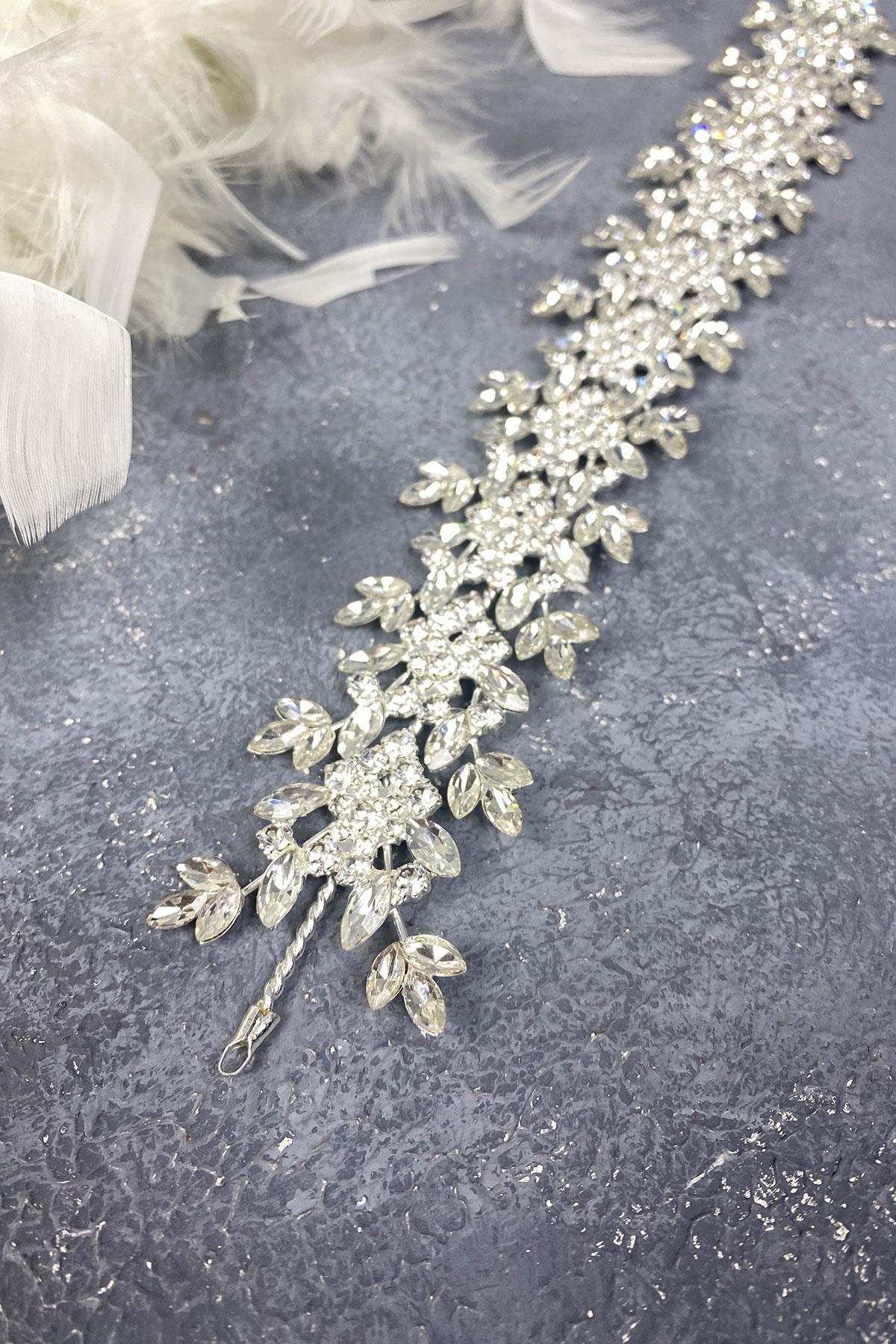 Wholesale Shuttle And Square Shiny Stone Design Bridal Hair Accessory
