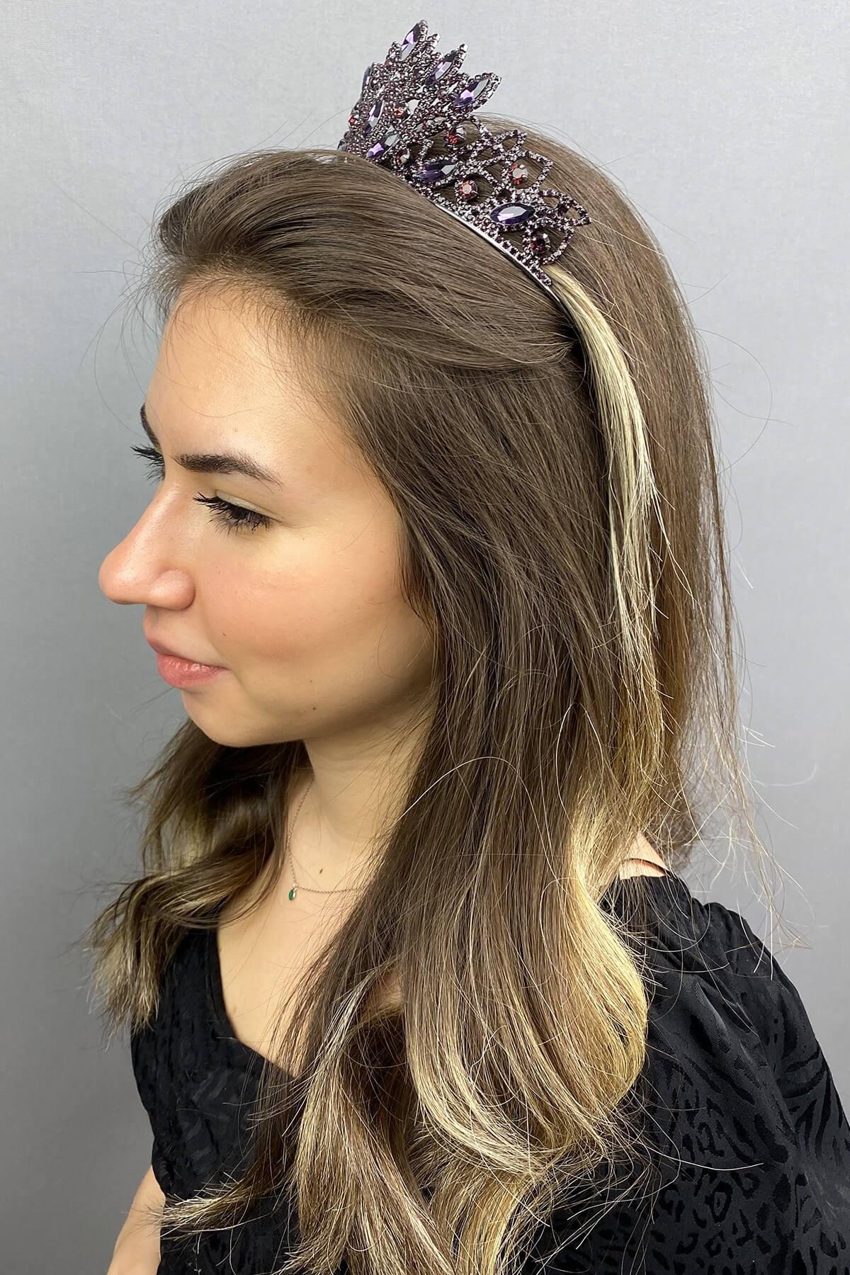 Wholesale Purple Paradise Henna Bridal Crown