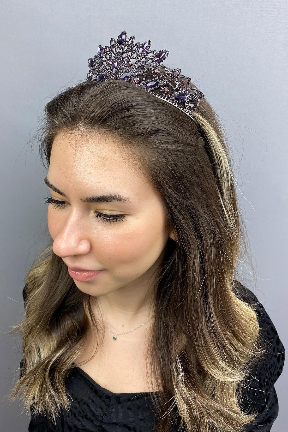 Wholesale Purple Paradise Henna Bridal Crown