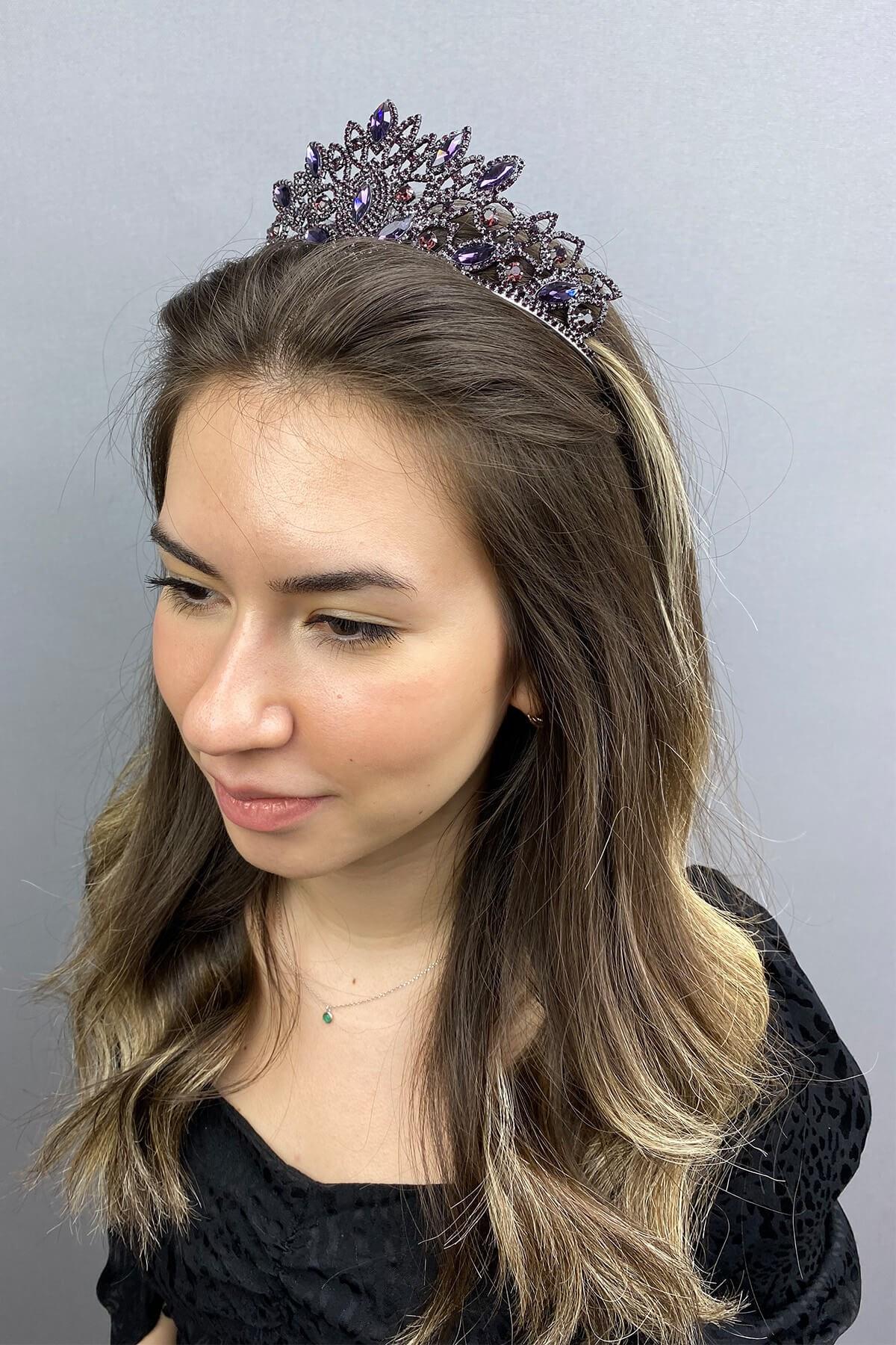 Wholesale Purple Paradise Henna Bridal Crown