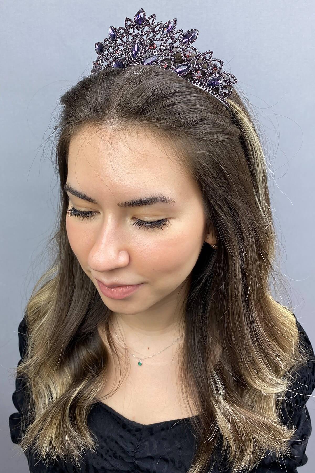 Wholesale Purple Paradise Henna Bridal Crown