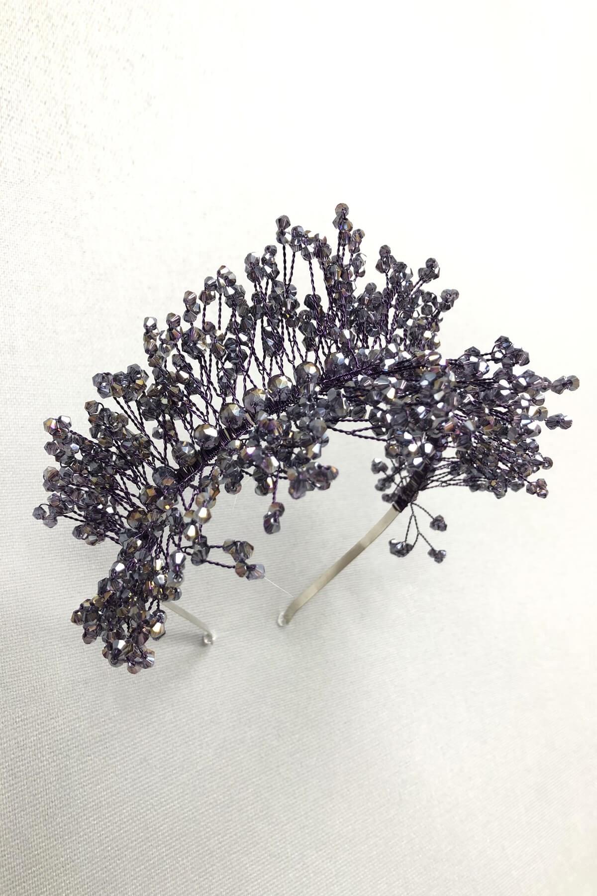 Wholesale Plum Sirius Crystal Stone Henna and Bridal Crown