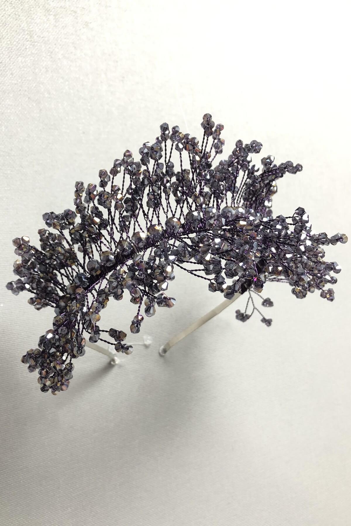 Wholesale Plum Sirius Crystal Stone Henna and Bridal Crown