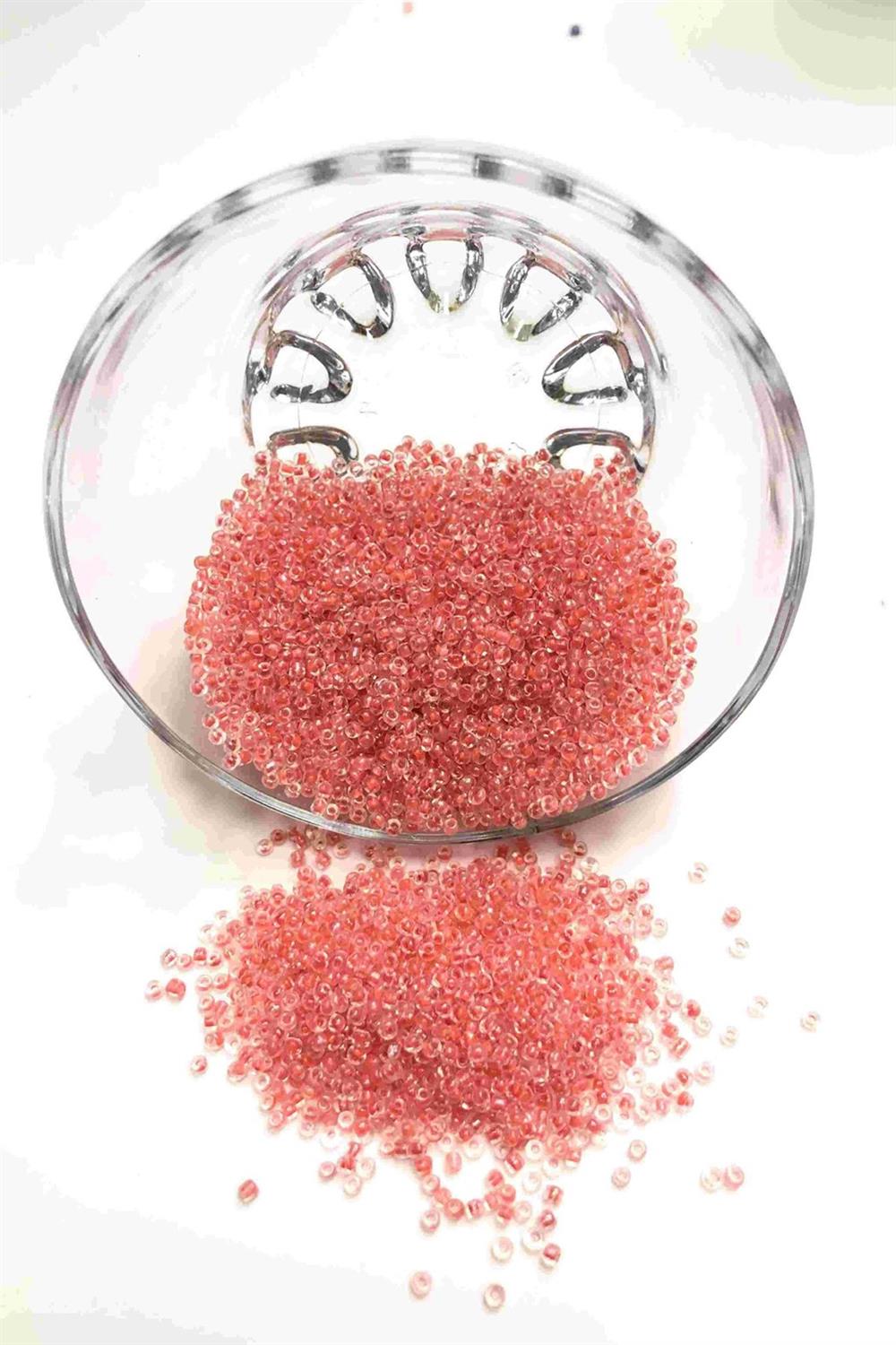 Wholesale Pomegranate Flower Color Sand Beads 2 mm 50 gr