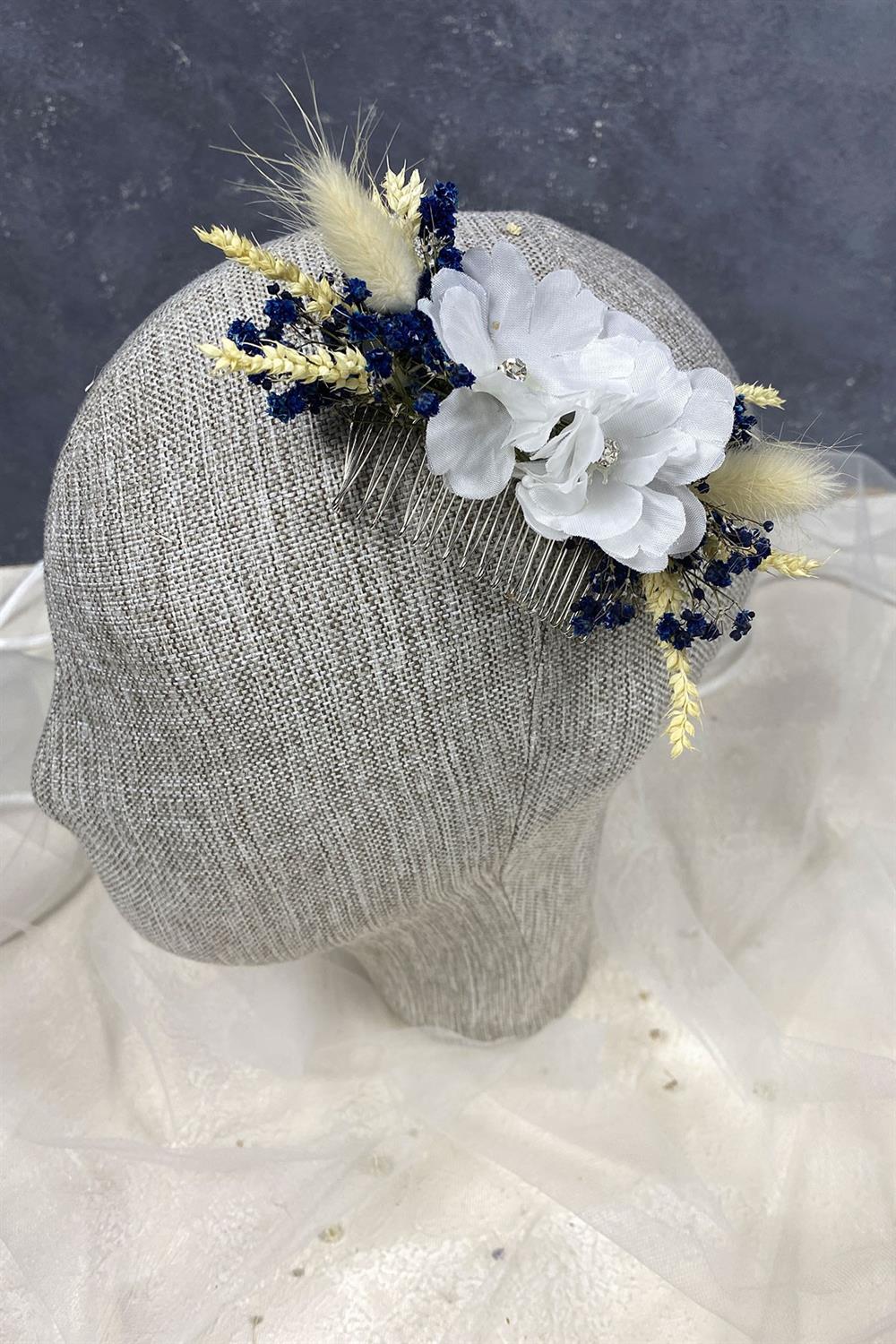 Wholesale Special Design Stoned Flower Scalloped Hair Clip