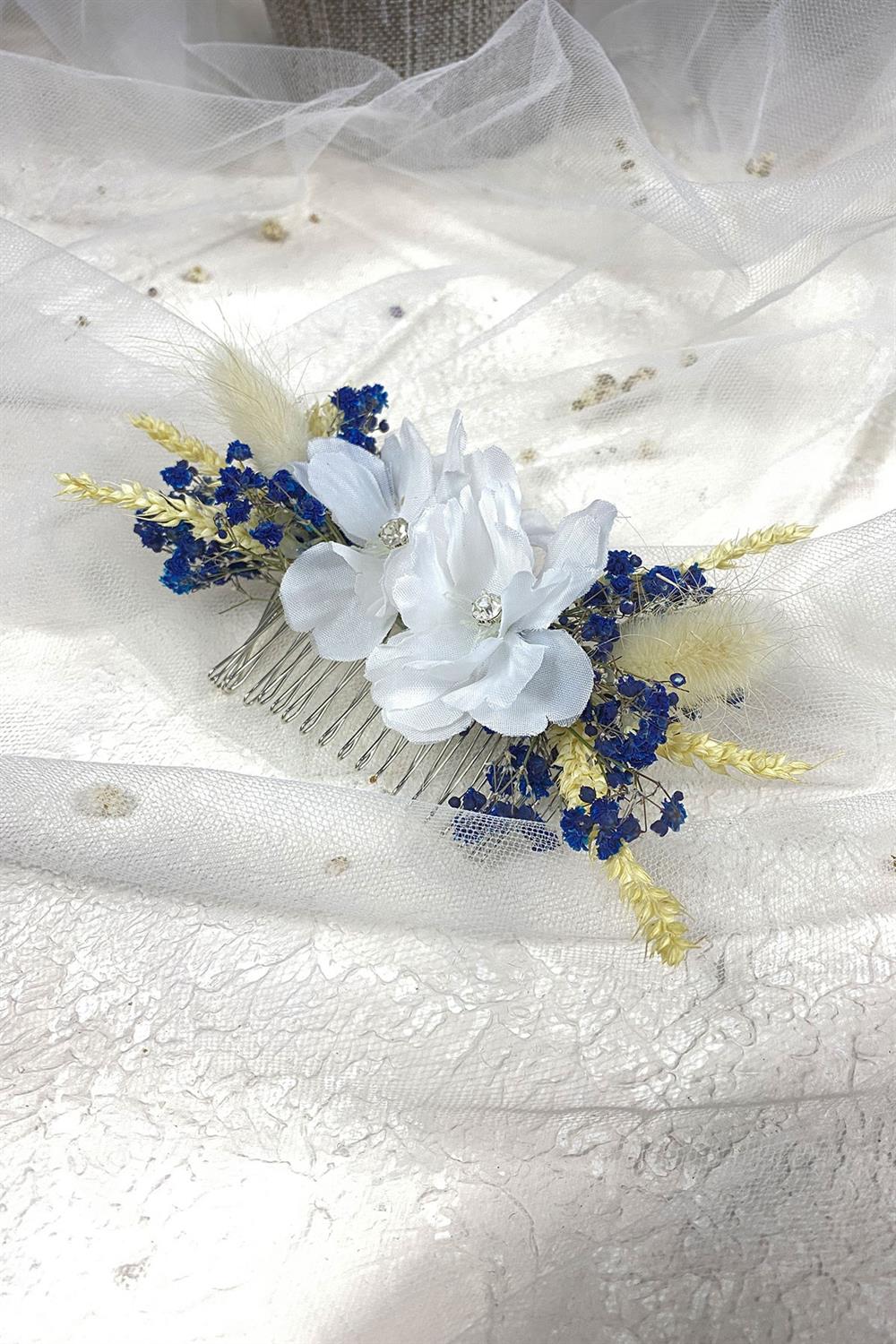 Wholesale Special Design Stoned Flower Scalloped Hair Clip
