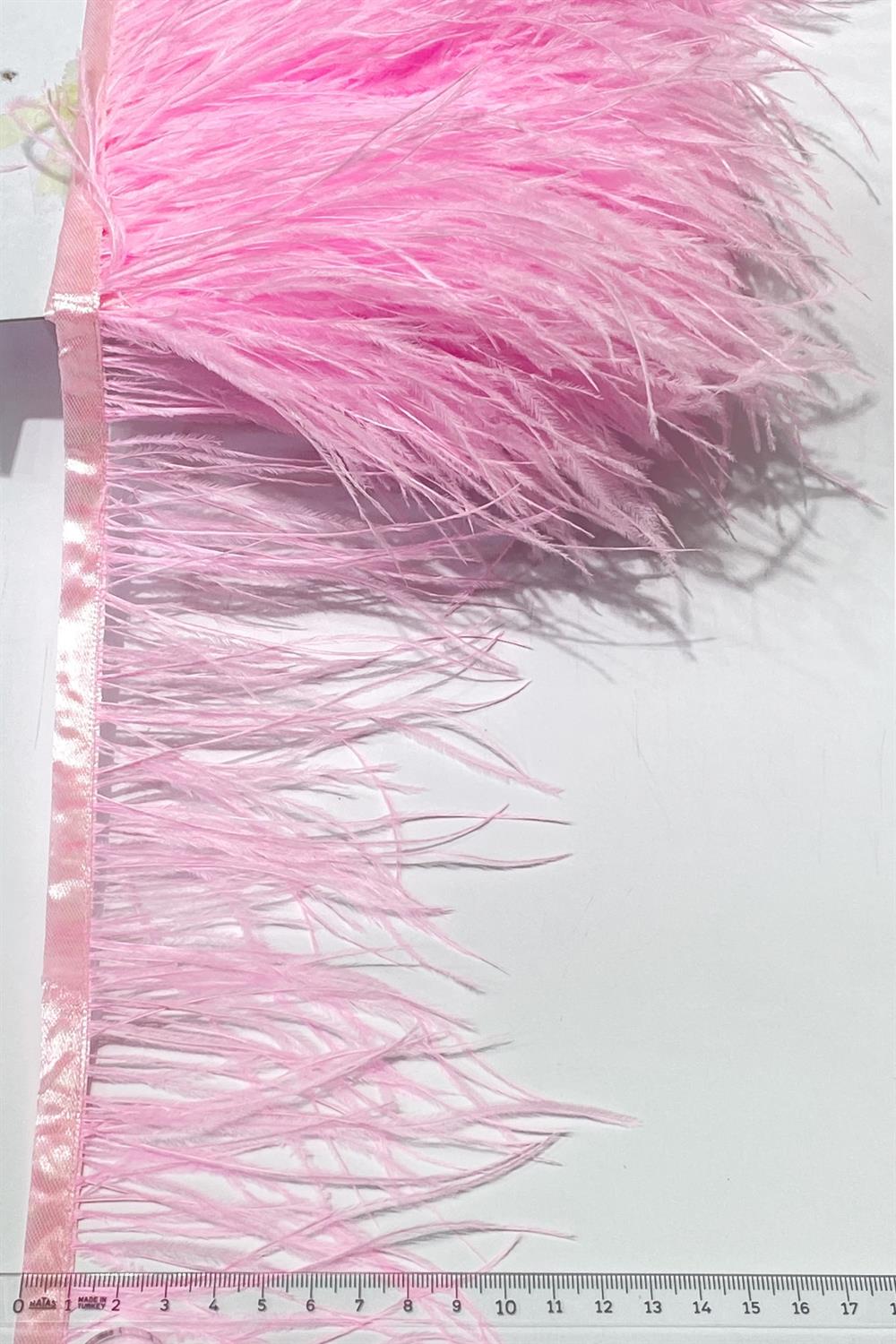 Toptan Pembe Deve Kuşu Tüyü 1 mt