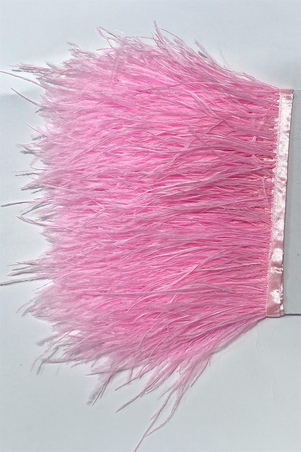 Toptan Pembe Deve Kuşu Tüyü 1 mt