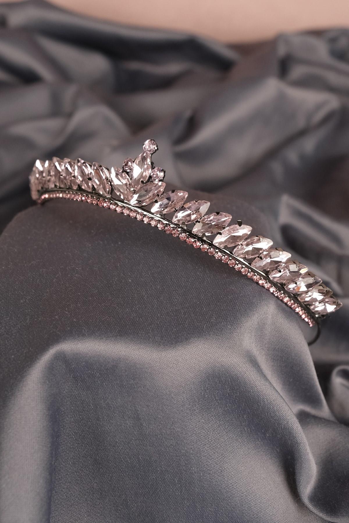 Toptan Pembe Ece Model İnce Gelin Kına Tacı