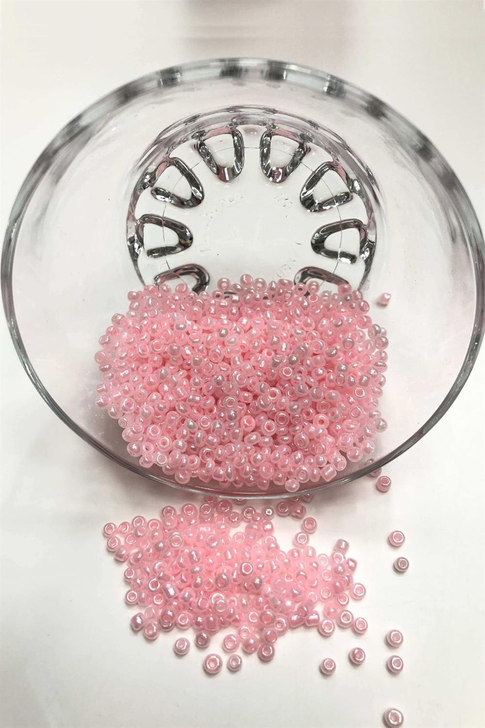 Wholesale Pink Sand Beads Medium Size 3 mm 50 gr