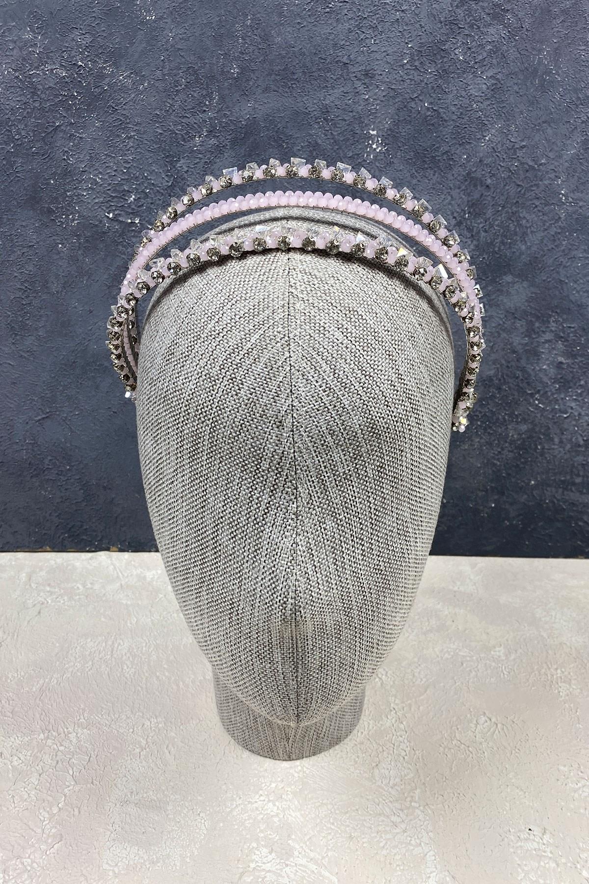 Wholesale Powder 3 Row Special Design Bridal Crown Hair Accessory