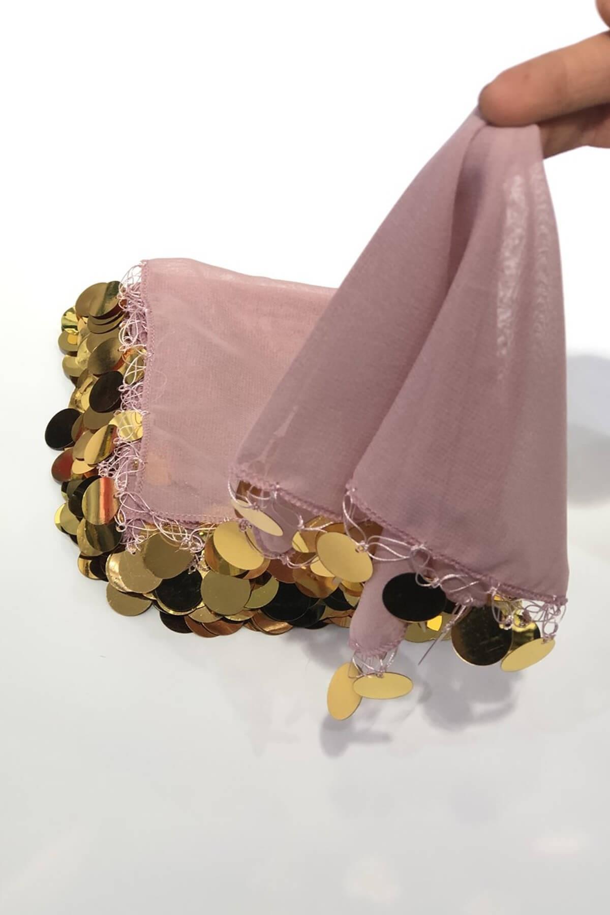 Wholesale Powder Luxe Sequined Halay Handkerchief