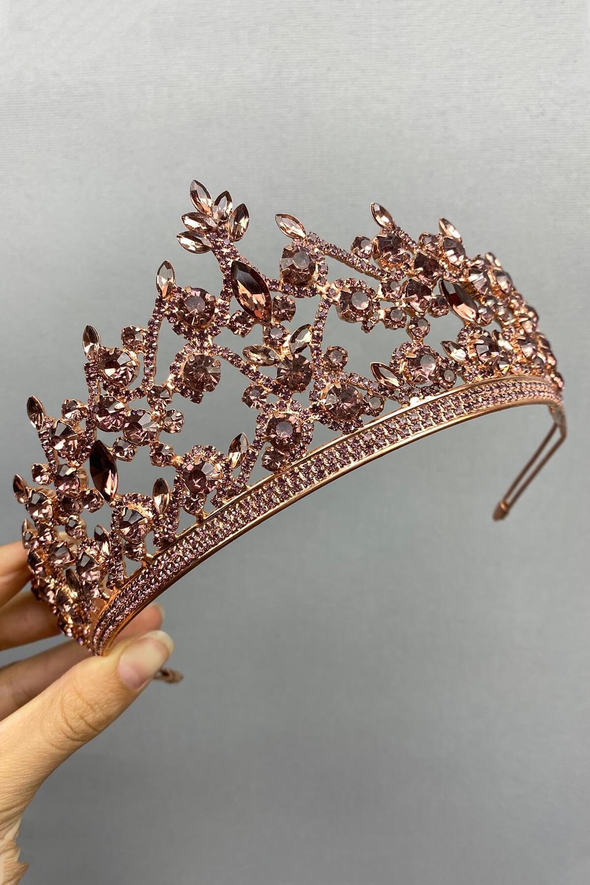 Wholesale Powder Rose Pegasi Model Bridal Henna Crown