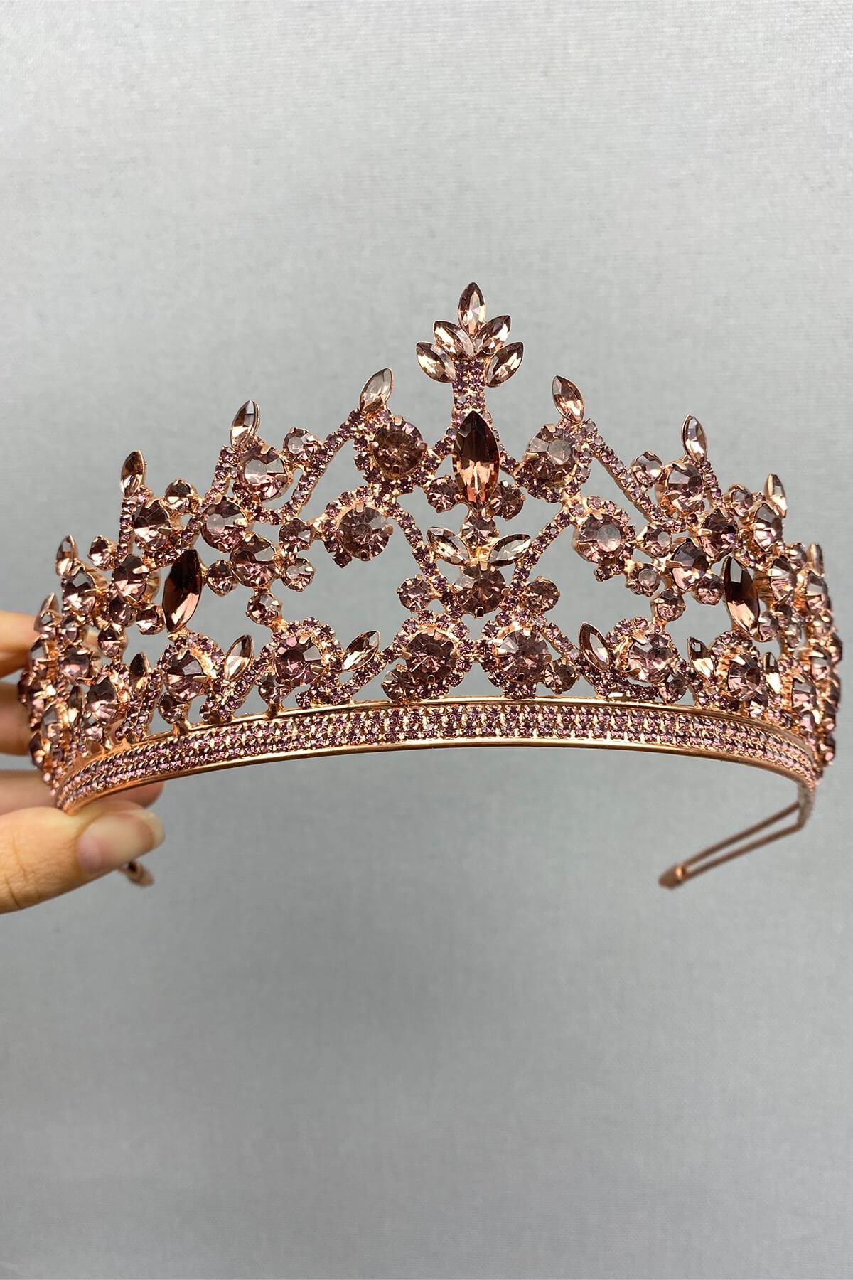 Wholesale Powder Rose Pegasi Model Bridal Henna Crown