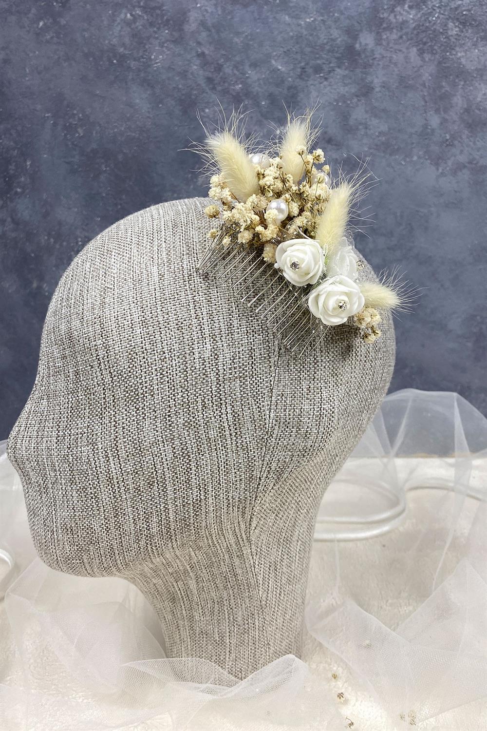 Wholesale Design Stoned Flower Comb Hair Clip