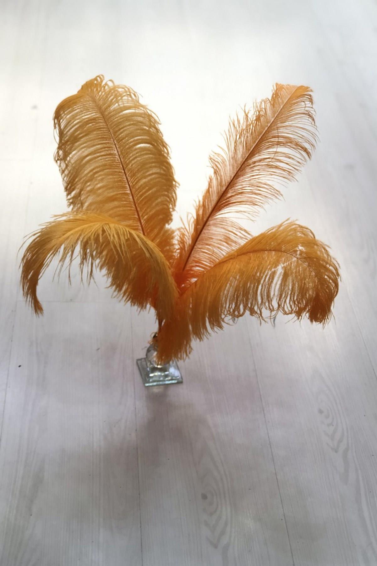 Wholesale Orange Ostrich Feather 45-50 cm 1 piece