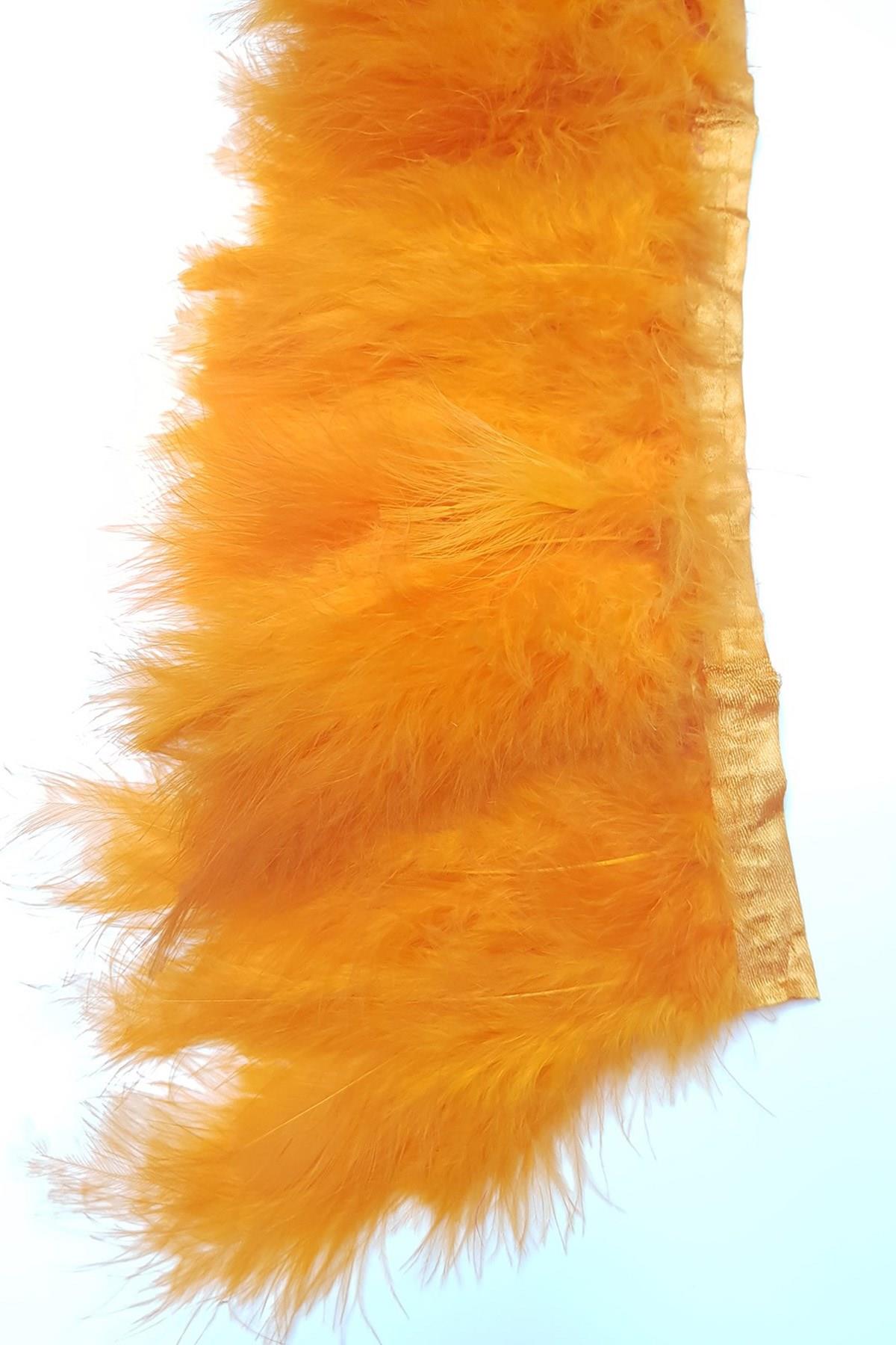 Wholesale Orange Yeast Feather 1 mt