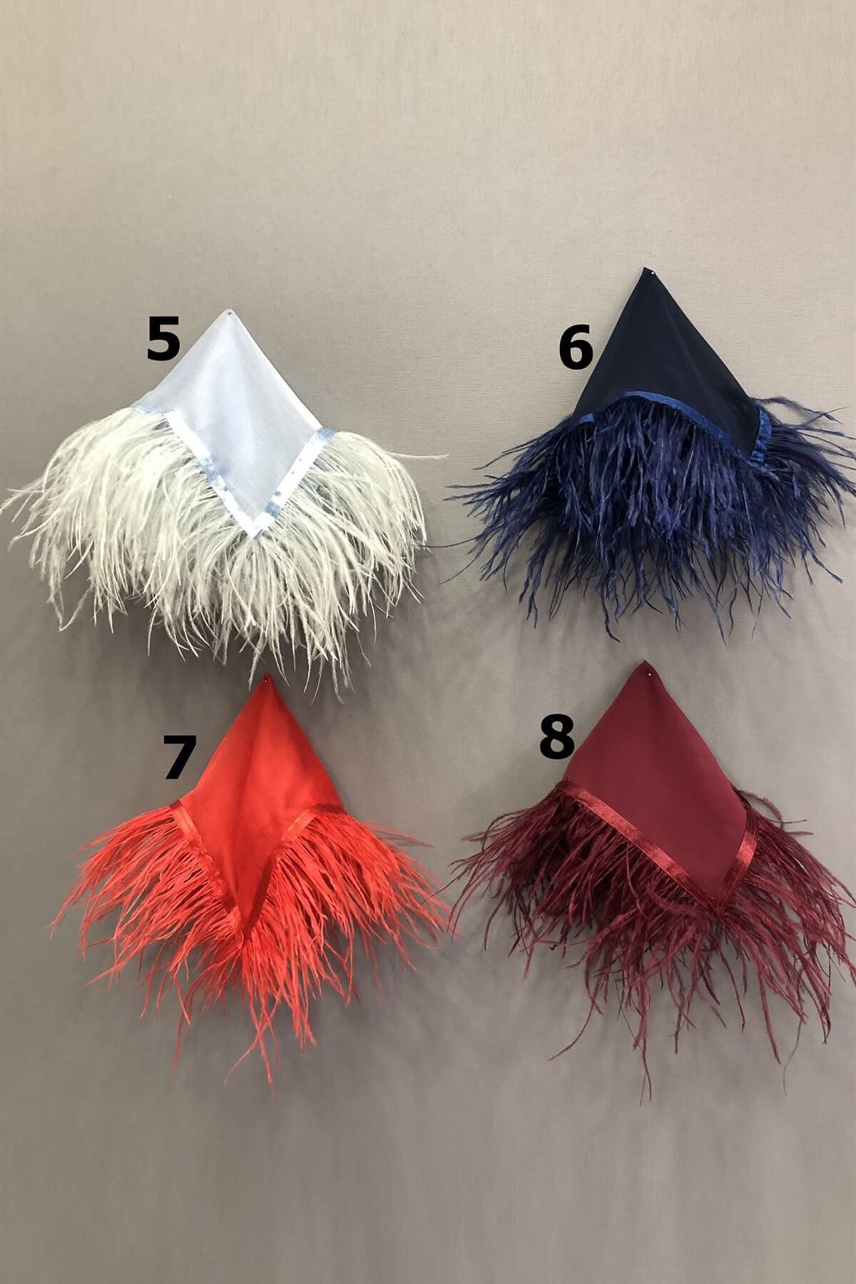 Wholesale Feather Colored Halay Handkerchief