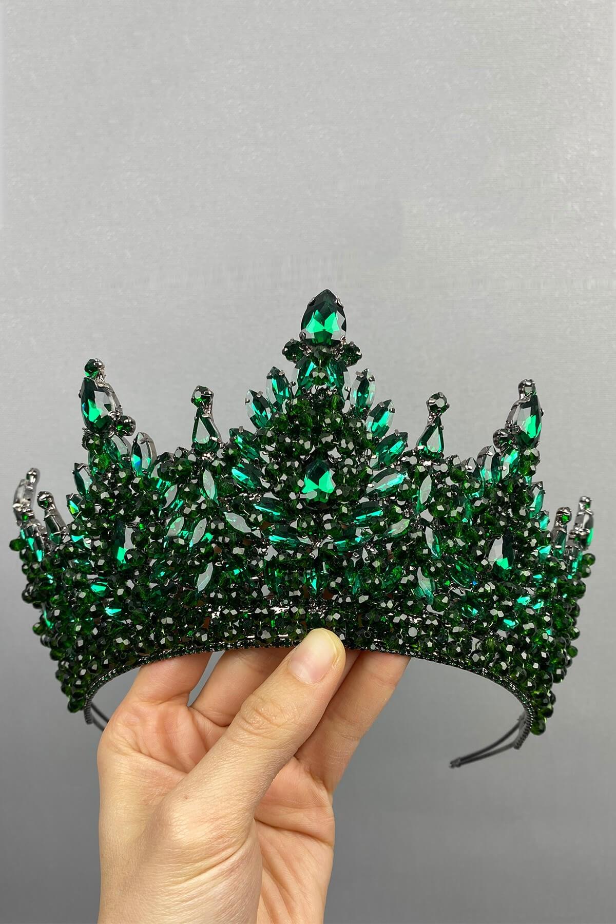 Wholesale Green Paris Model Bridal Henna Crown