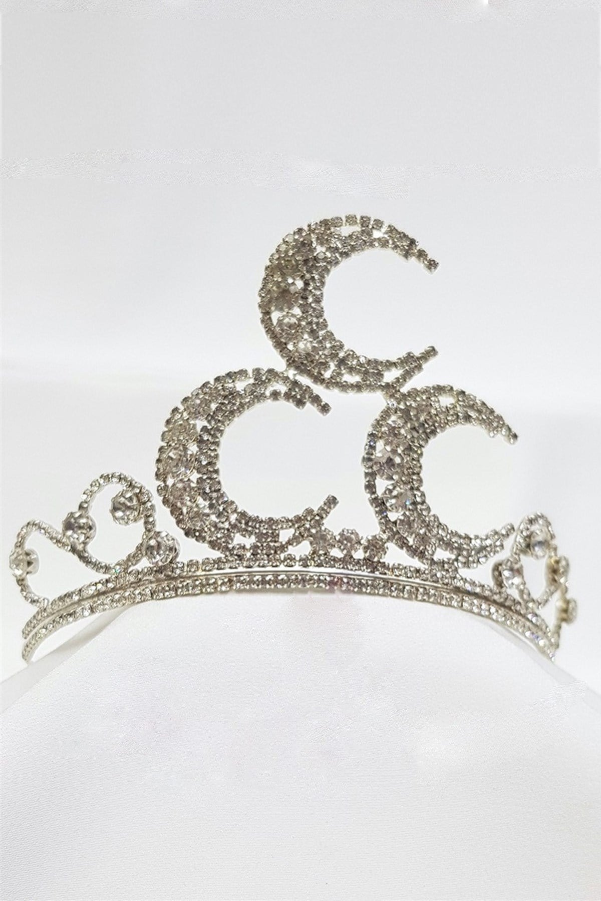 Three Crescent Bridal Crown