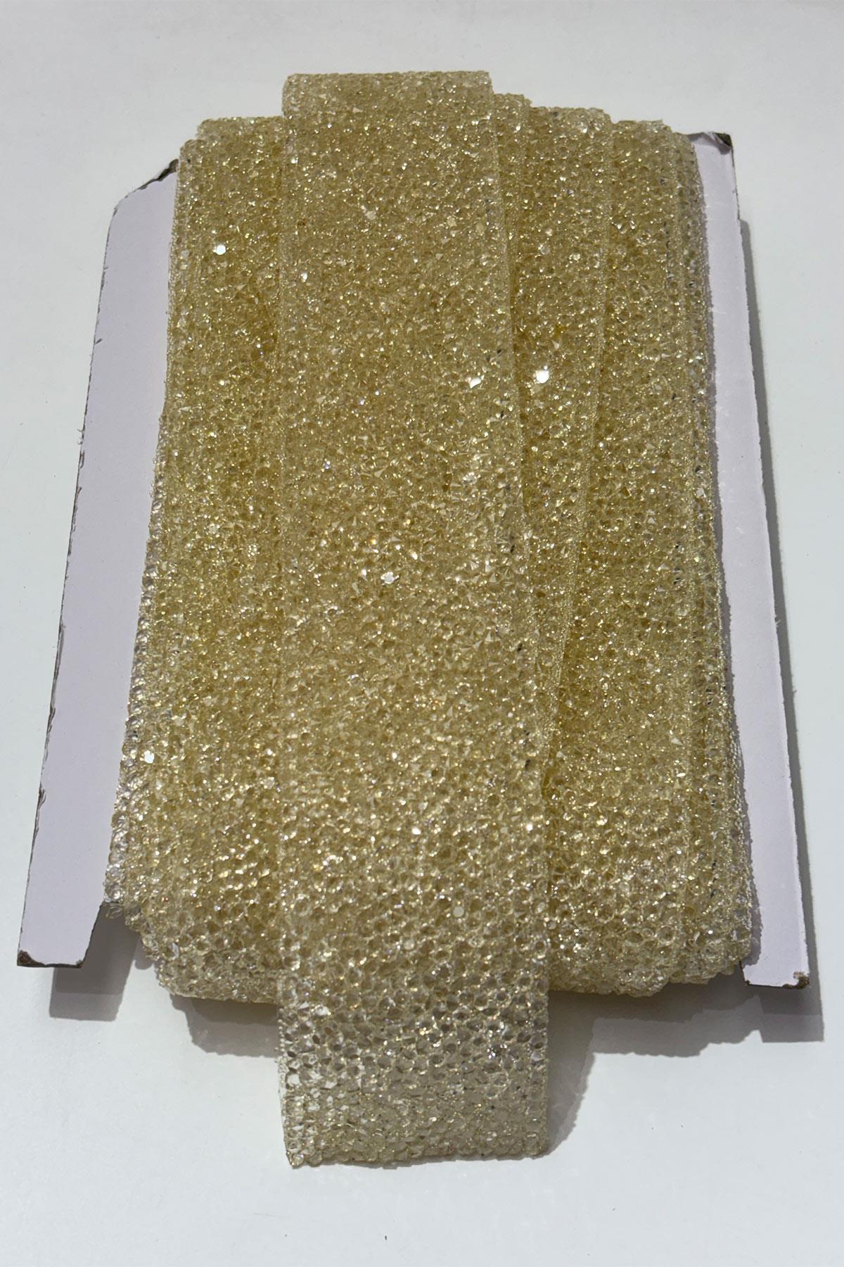 Ütüyle Yapışan Şerit Taş Boncuk 4 Cm