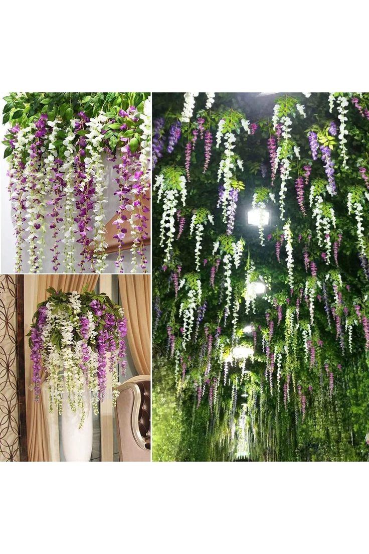 Yapay Çiçek Dekoratif Yapay Sarkan Akasya 12 Li 106 Cm