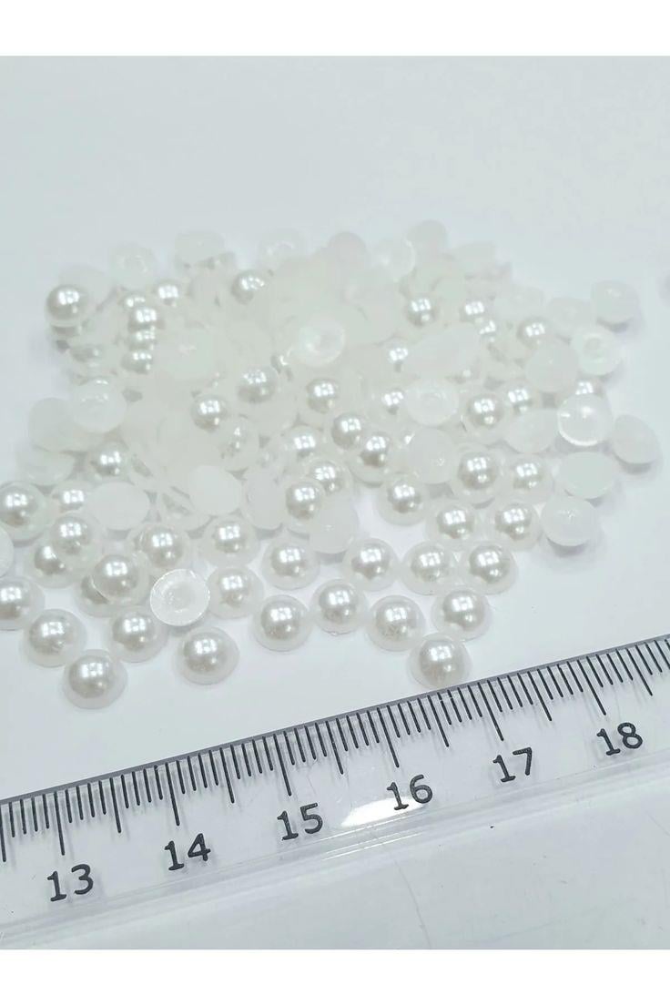 Yarım Inci - 6 Mm Kırık Beyaz (100 GR - 1800 AD)