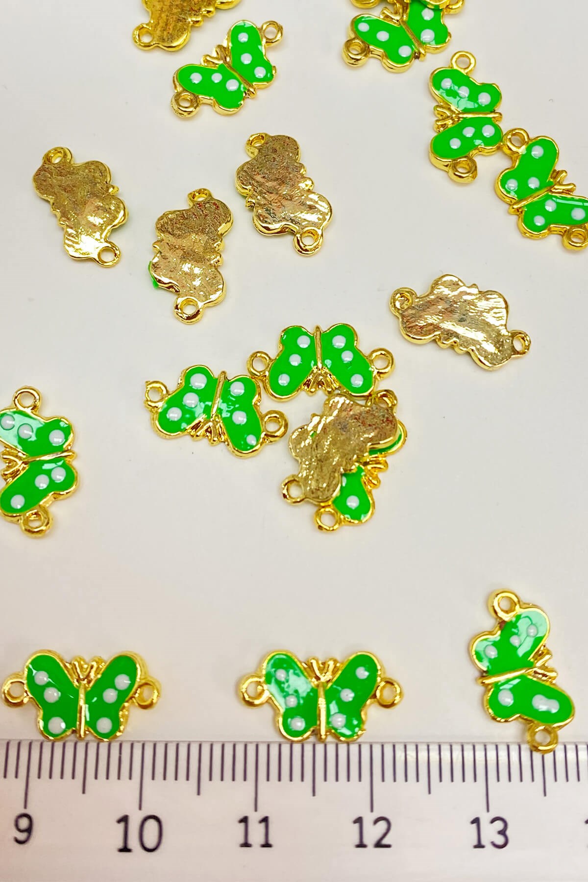Green Double Sided Butterfly Model Bracelet Tip 1 Piece