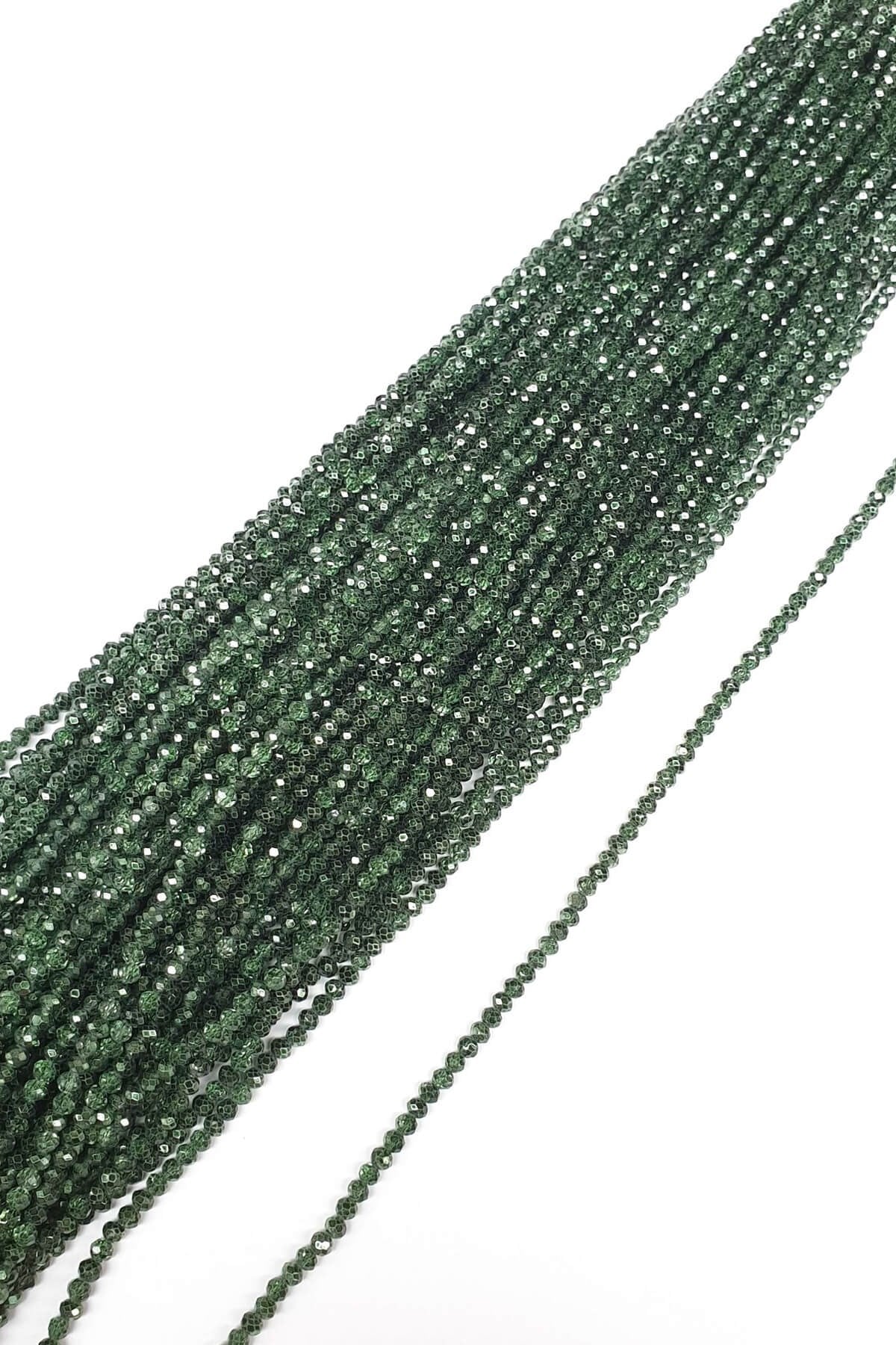 Green Plated Crystal Beads 4 Mm