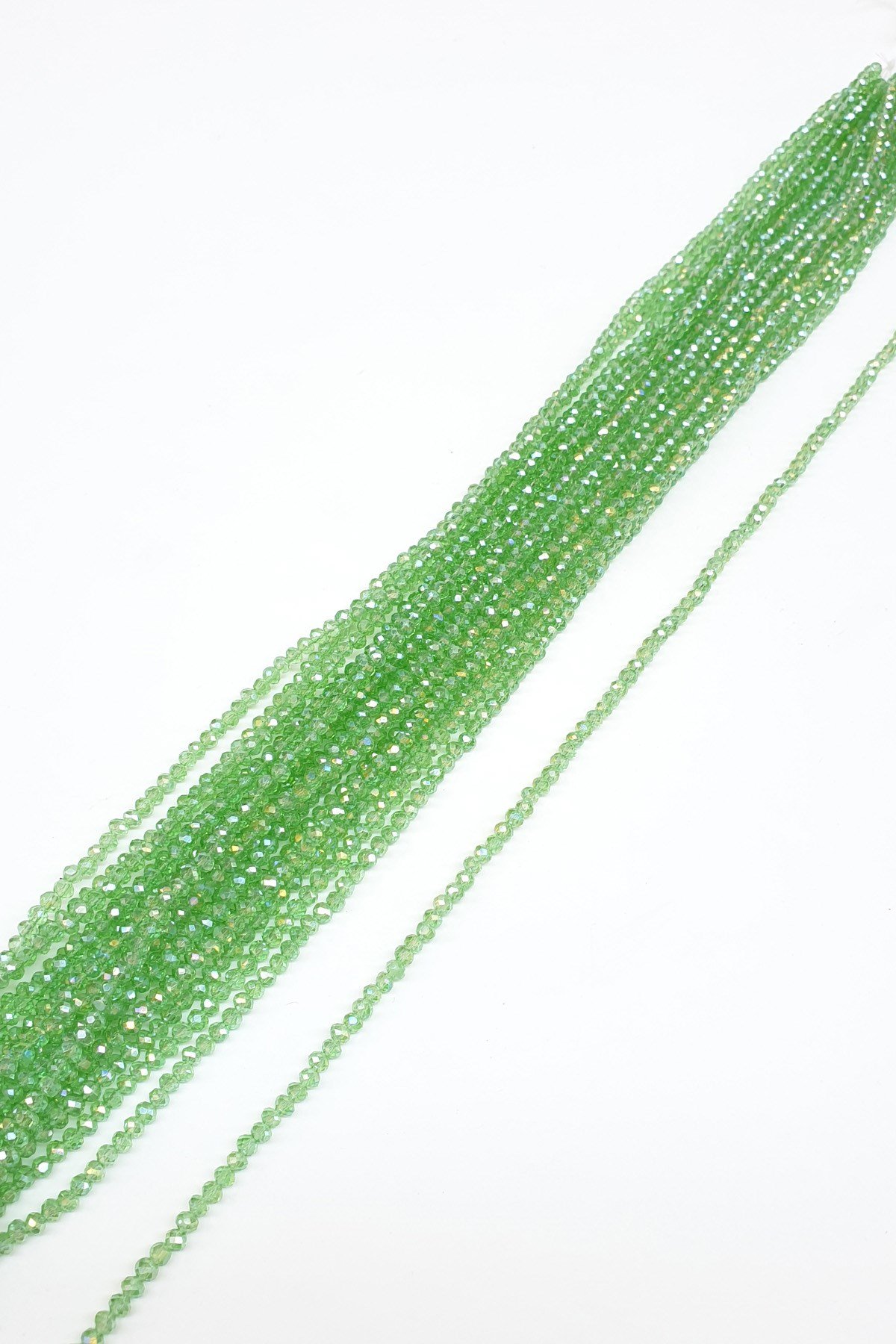 حبات كريستال خضراء داكنة 4 مم