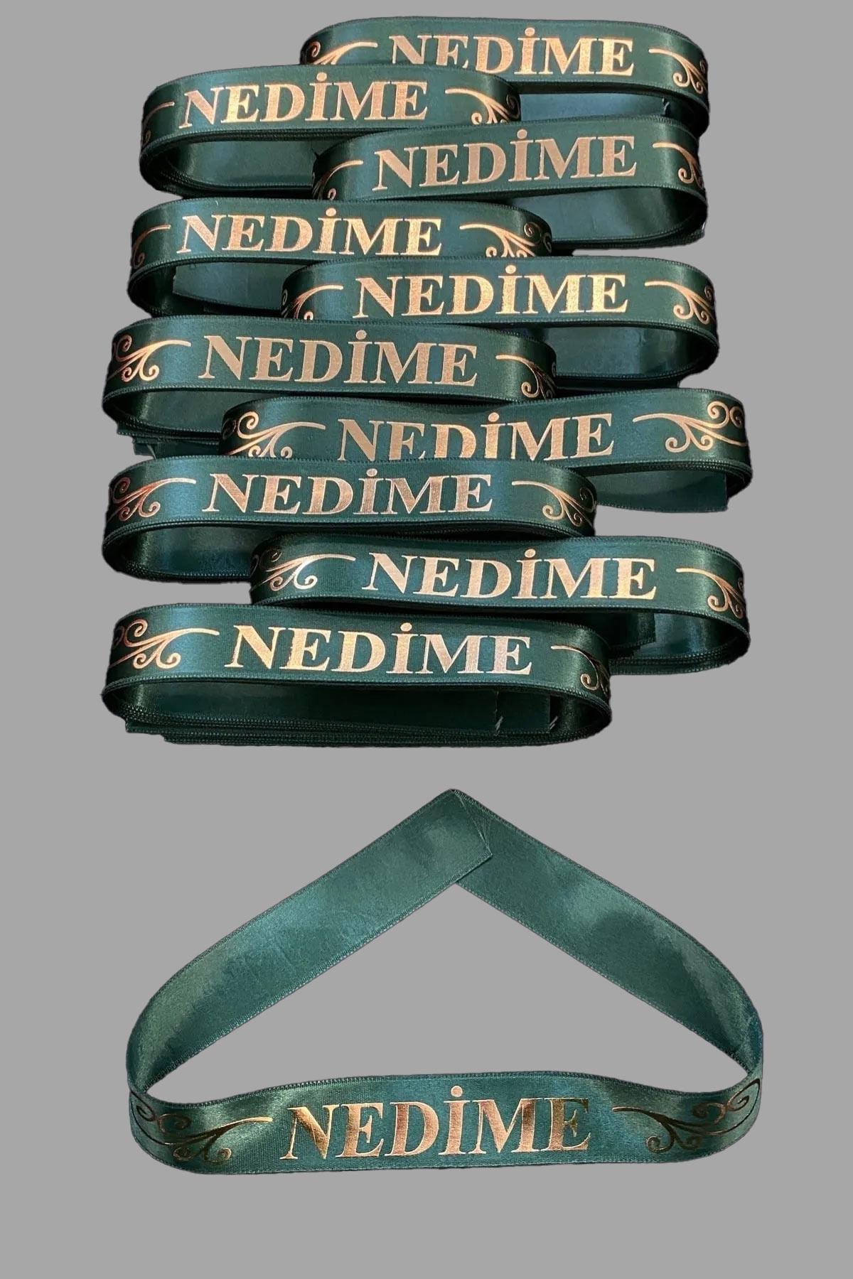 Yeşil Nedime Kurdelesi Dügün Kına Gecesi Nedime Kolluğu