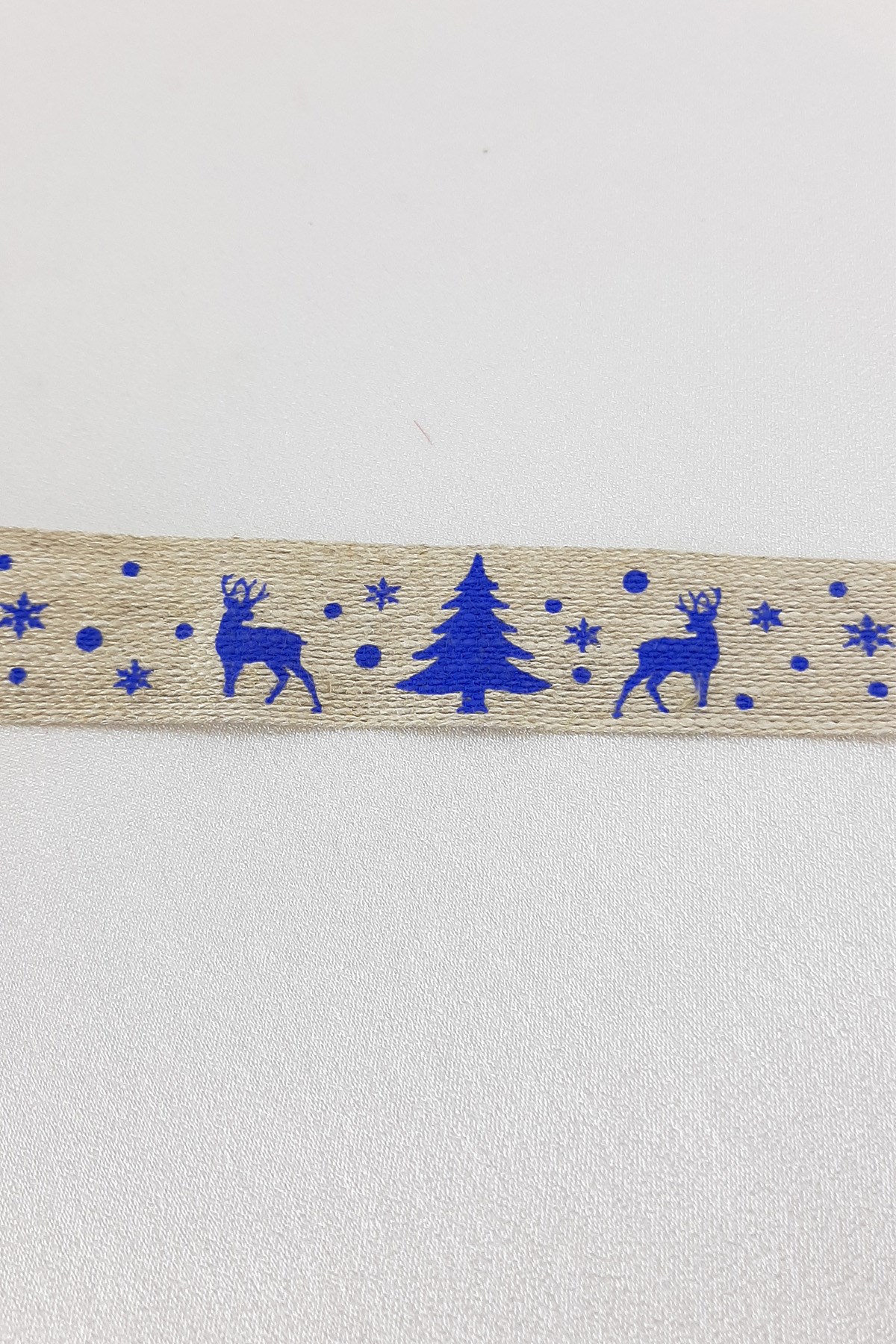 Christmas Ribbon with Deer 2.5 cm