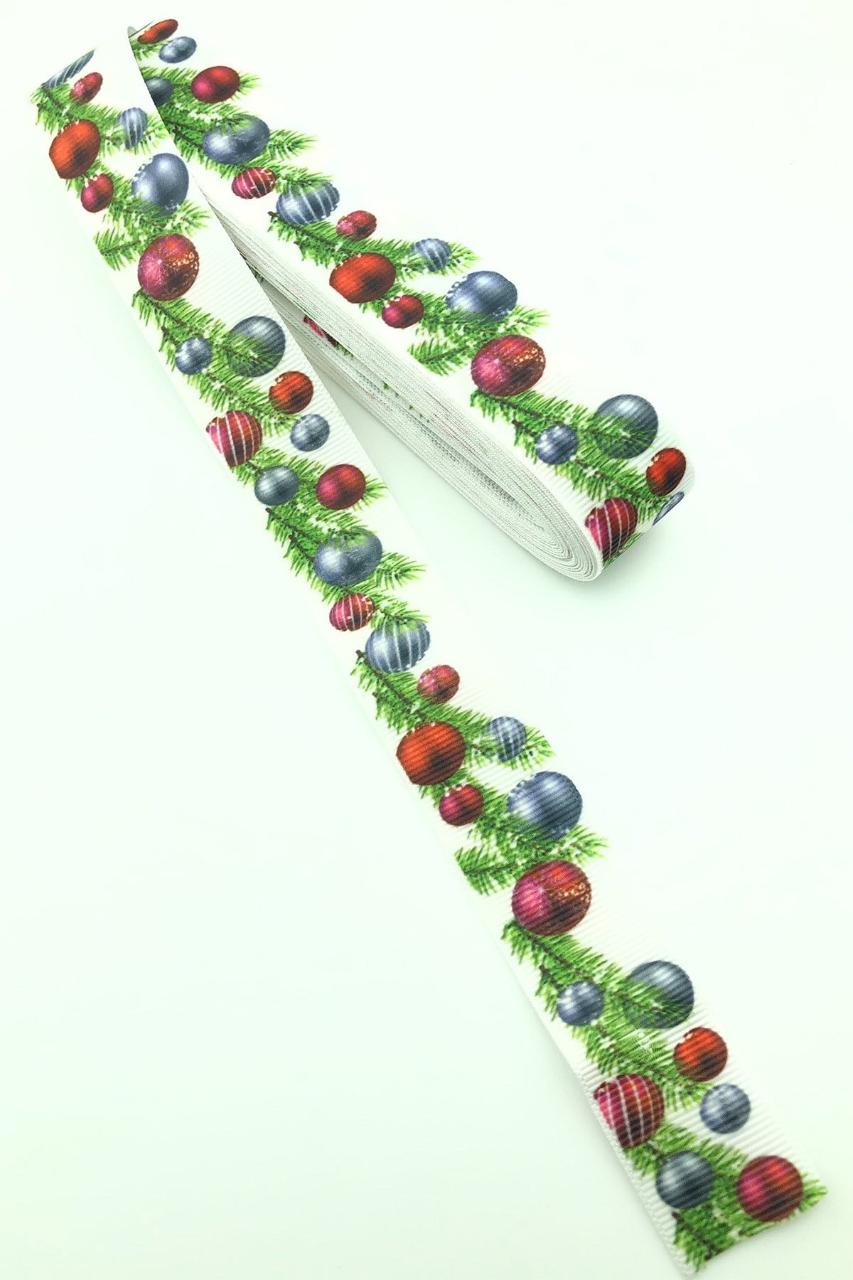 Christmas Themed Printed Grosgrain Ribbon 10 Mt