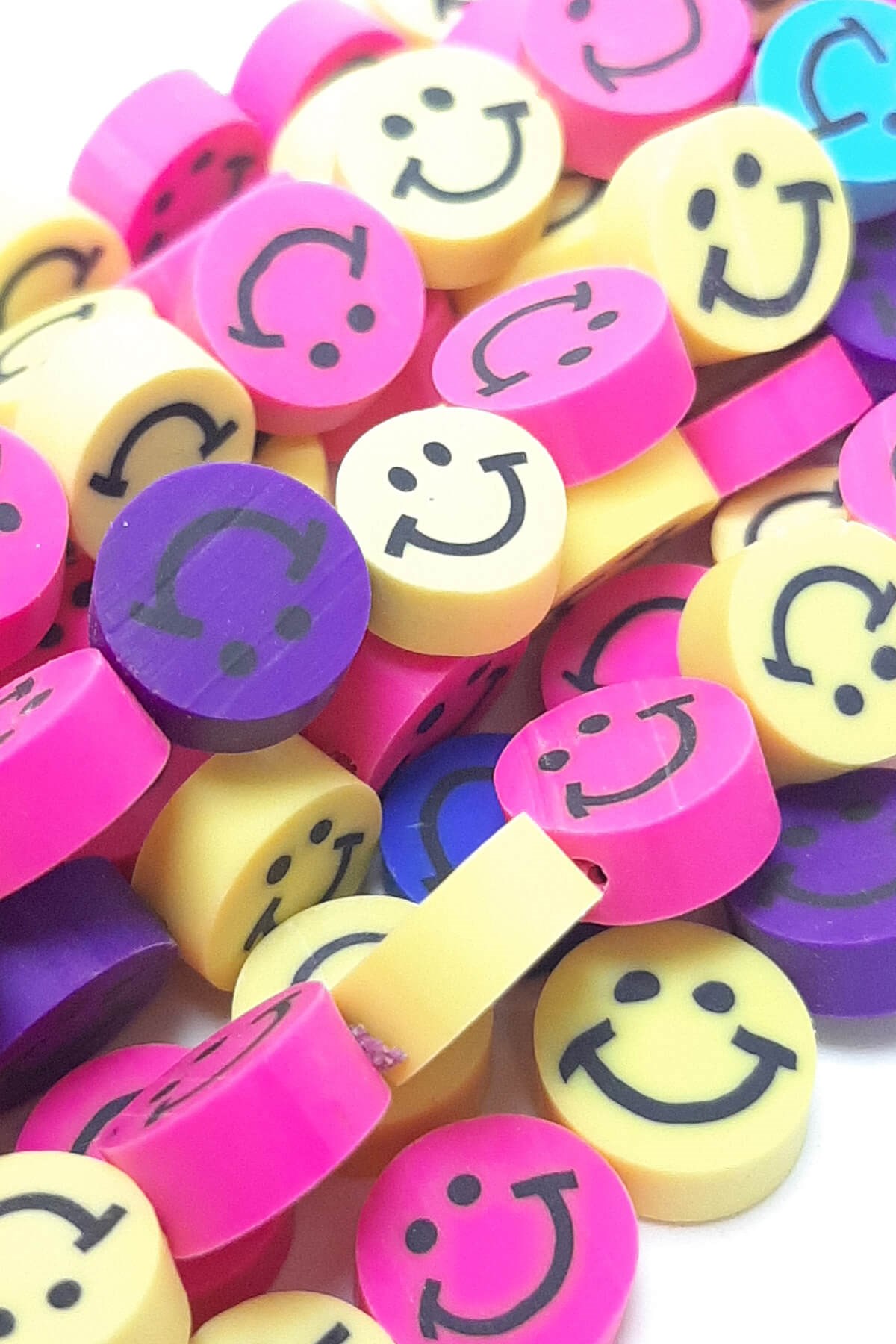 Fruit Patterned Mixed Fimo Dough Beads