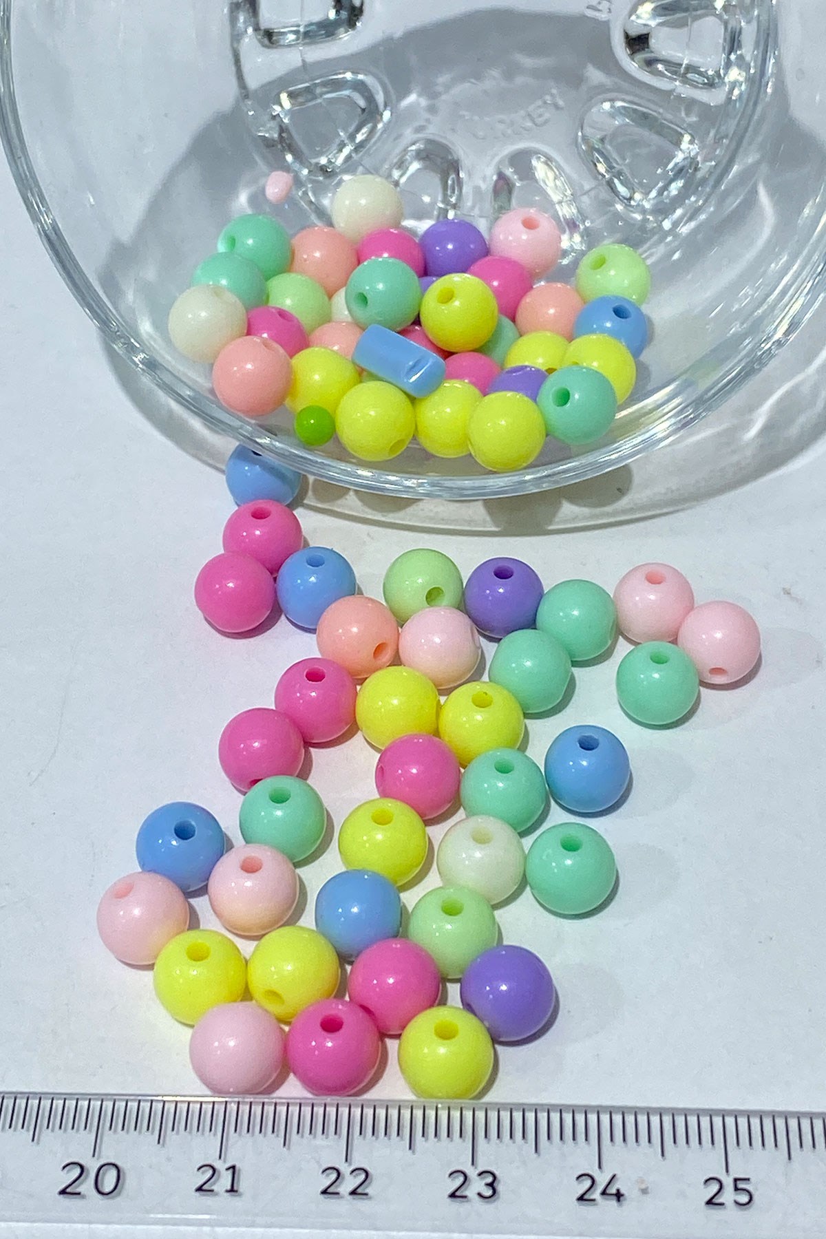 Round Plastic Beads 20 gr