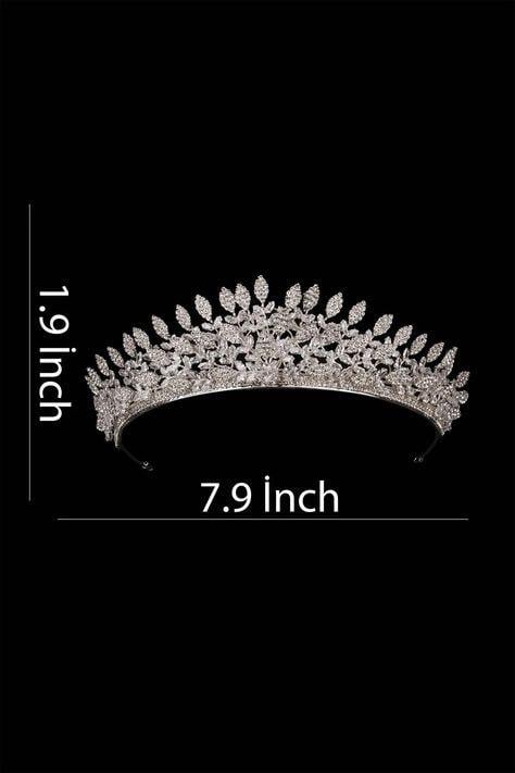 Zircon Stone Bridal Tiara of Eternal Elegance, Special Design for Women
