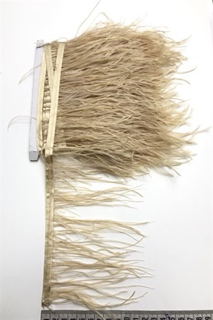 Light Mink Ostrich Feather 1 mt