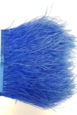 Blue Ostrich Feather 1 mt