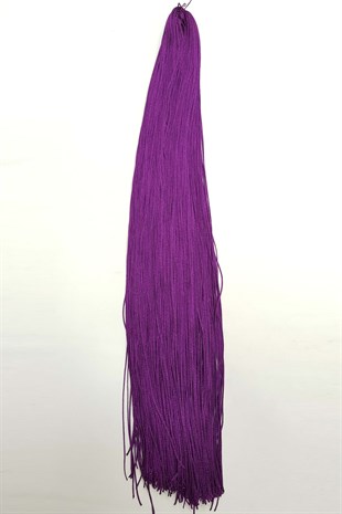  Mor Tek Bağ Saçaklı Püskül 60 cm (1 adet)