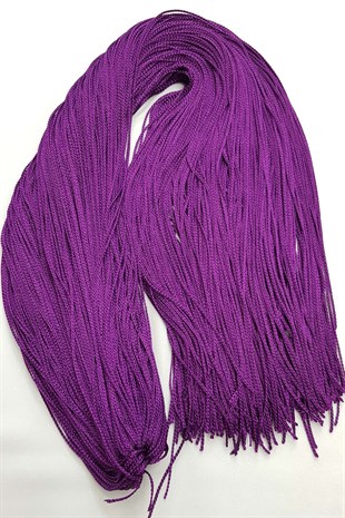  Mor Tek Bağ Saçaklı Püskül 60 cm (1 adet)