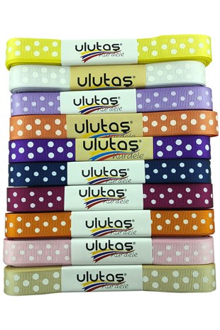 1.5 cm Polka Dot Grosgrain Ribbon