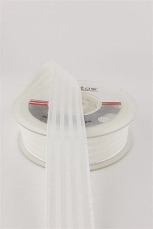 2.5 Cm 20 m Striped Taffeta Ribbon